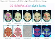AI Intelligent Image 1024*1280 قابل حمل Skin Care Analyzer 160G